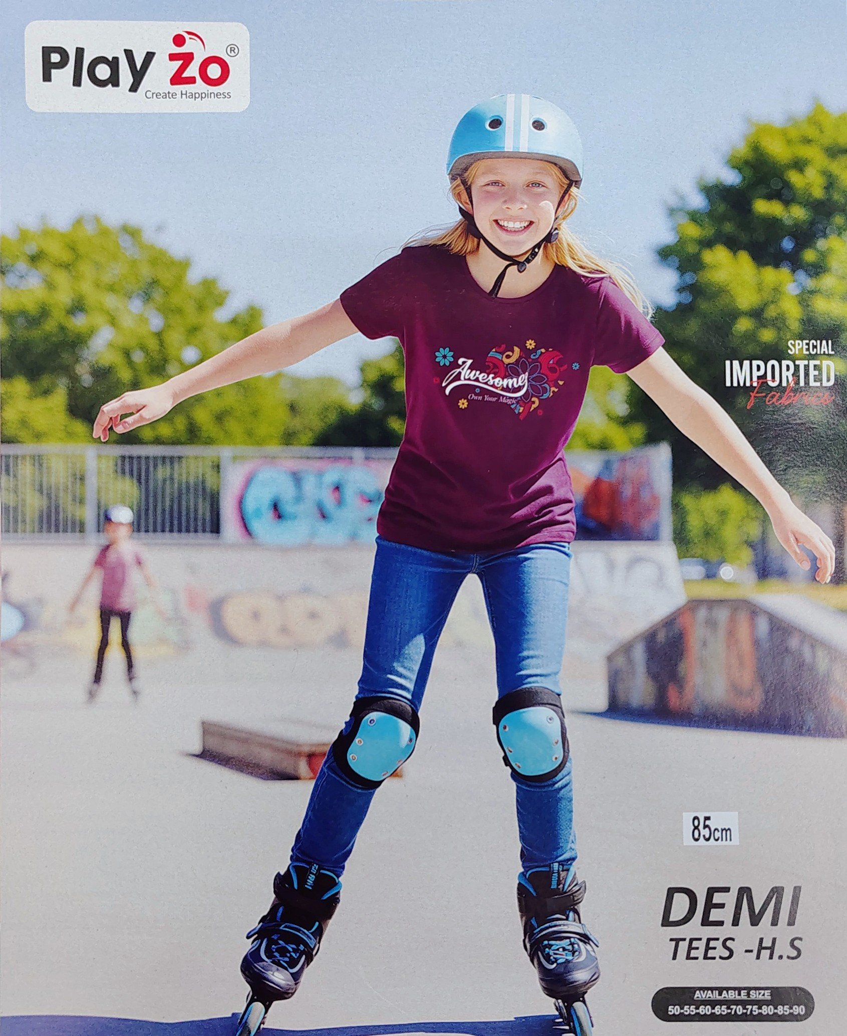 Play Zo Tencil Round Neck Half Sleeves Kids Tshirt - Image 7
