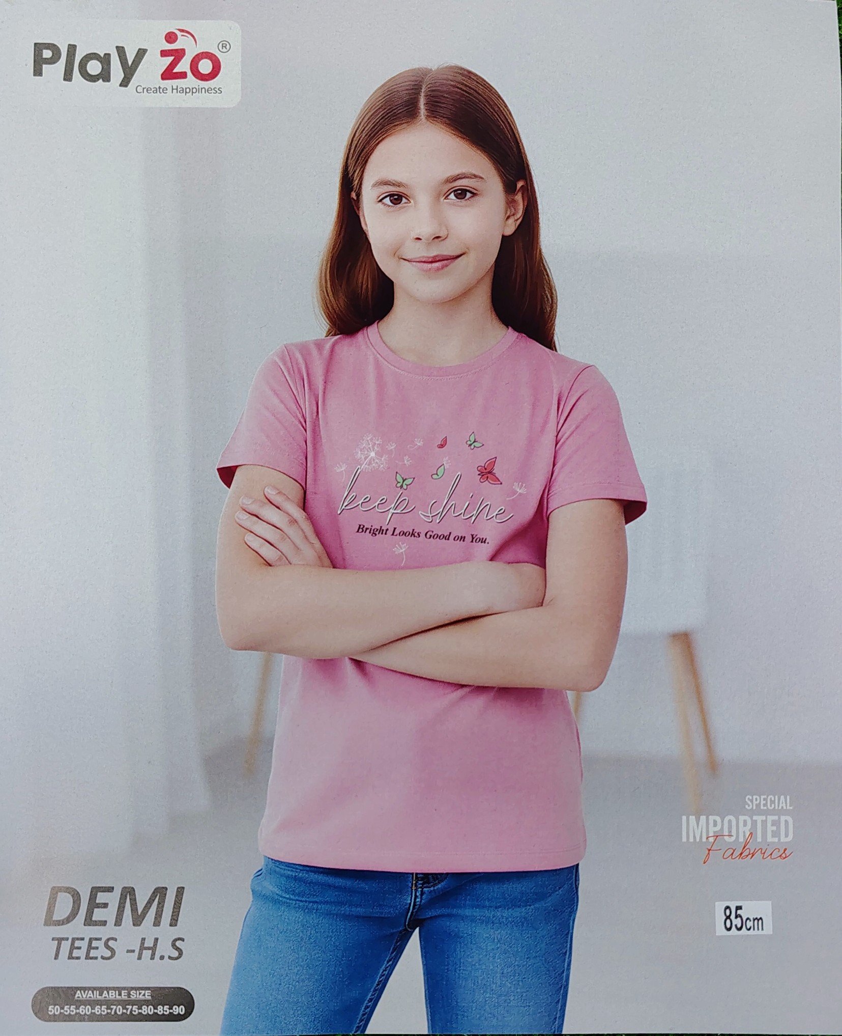 Play Zo Tencil Round Neck Half Sleeves Kids Tshirt - Image 9